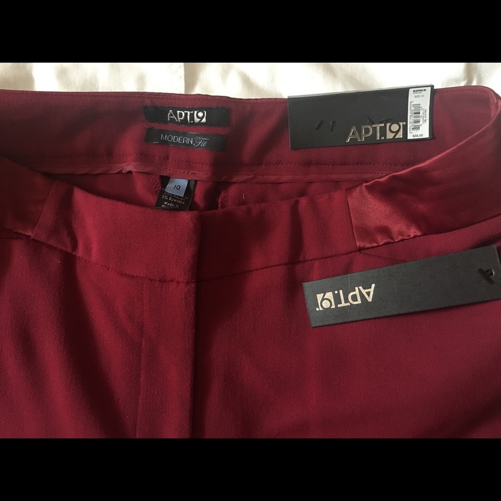 Apt 9 Brand new dressy modern fit pant - Picture 3 of 12
